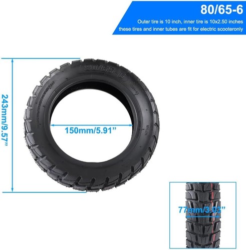 Scooter tire inner - 80/65-6,